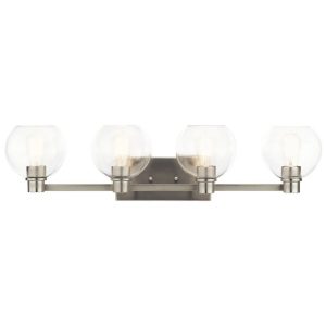 45895NI Kichler Lighting Harmony - 4 Light Bath Vanity Approved for Damp Locations - with Transitional inspirations - 8.25 inches tall by 33.5 inches