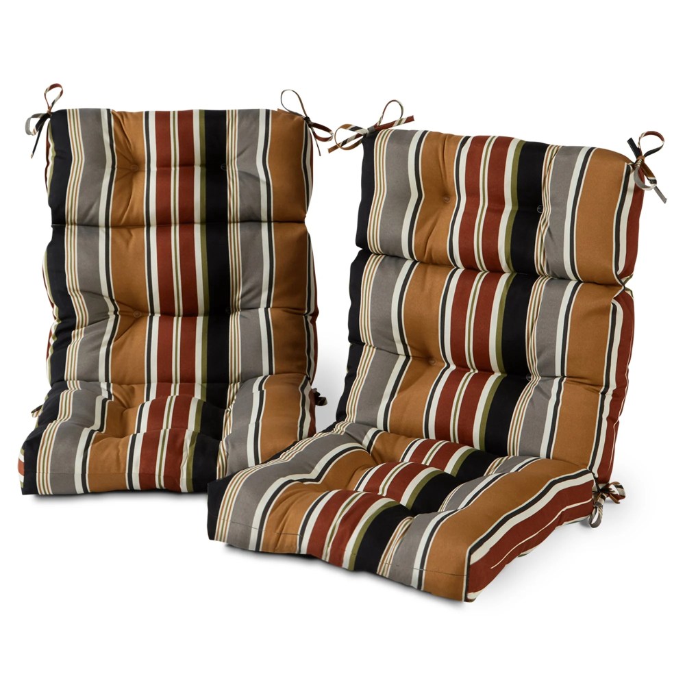 Sunbeam 44 x 22 in. Outdoor High Back Chair Cushion (2-Pack) by Greendale Home Fashions - Image 24
