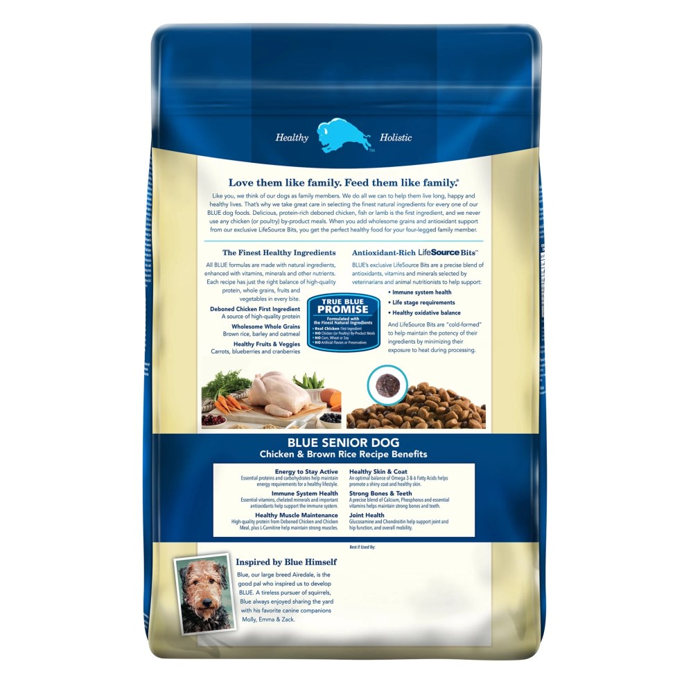Blue Buffalo Life Protection Formula Senior Dry Dog Food, Chicken & Brown Rice, 30 lbs. - Image 11