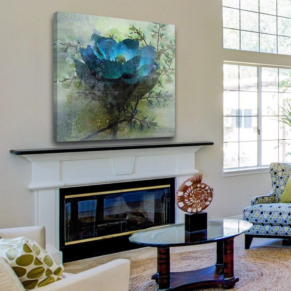 "Calm Blues" Painting Print on Wrapped Canvas - Image 5