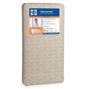 Sealy Precious Rest Extra Firm Baby Crib & Toddler Mattress, 120 Coil, Waterproof