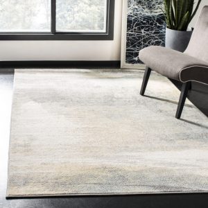 SAFAVIEH Jasper Tracery Abstract Overdyed Area Rug, Grey/Gold, 10" x 13"