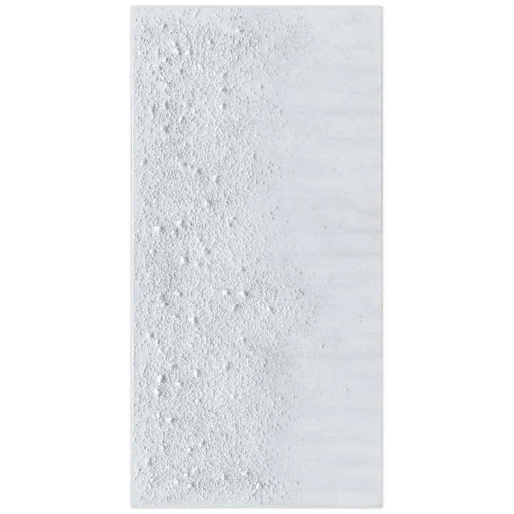 Empire Art Direct White Snow A Textured Metallic Hand Painted Wall Art, 24" x 48" x 1.5", Ready to Hang - Image 5