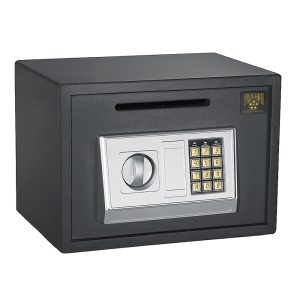 PARAGON SAFES 7878 Digital Depository Cash Drop Safe with 2 Keys-Security Safe Box for Home,  Office,  or Business (Dark Gray)
