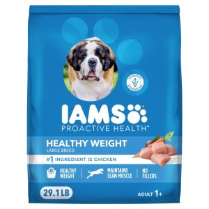 IAMS Proactive Health Dry Dog Food for Large Dogs Healthy Weight 29.1 lb Bag