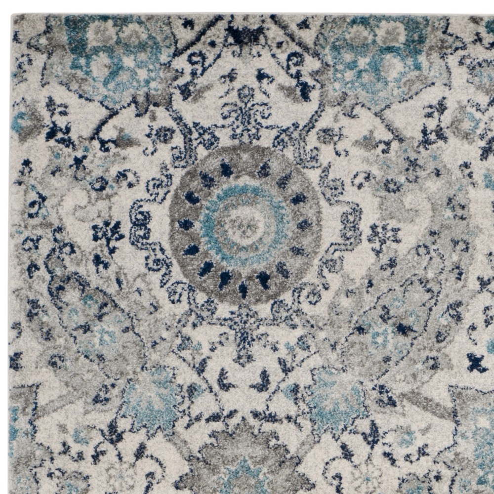 SAFAVIEH Madison Hope Floral Paisley Area Rug, Cream/Light Grey, 10" x 14" - Image 7