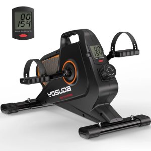 YOSUDA Under Desk Bike Pedal Exerciser - Magnetic Mini Exercise Bike for Arm/Leg Exercise, Desk Pedal Bike for Home/Office Workout