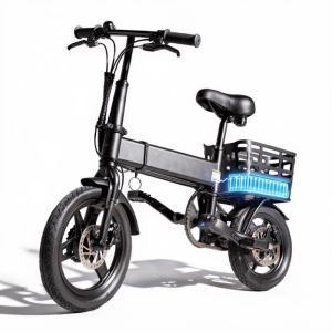 14" Electric Bike for Adults and Teens 14, 500W Motor Folding Ebike, 20MPH, 18-32Miles Range, Integrated 36V12Ah Battery, E-Mountain Bike, Dual Disc Brakes,  Commuting/City, UL 2849