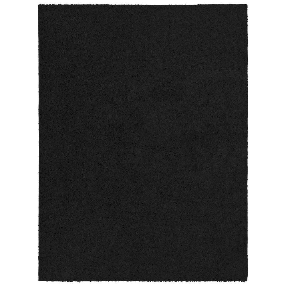 Garland Rug Skyline Shag Black Indoor Area Rug, 5" x 7"