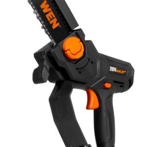 WEN 20V Max Cordless Mini Chainsaw with 6-Inch Bar,4Ah Battery and Charger
