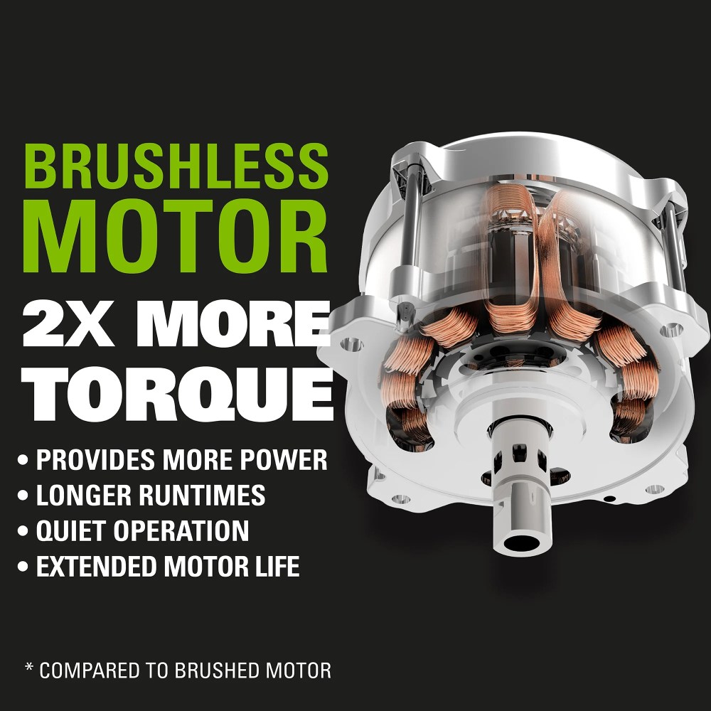 Greenworks 40V 21" Brushless Self Propelled Lawn Mower with 5.0 Ah Battery and Charger 2516402 - Image 6