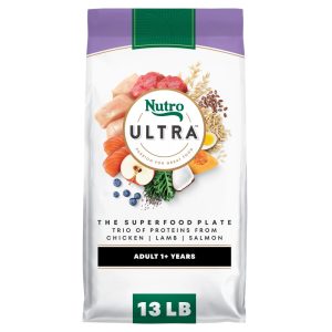 Nutro Ultra Adult Dry Dog Food with a Trio of Proteins from Chicken,  Lamb and Salmon,  13 lb Bag