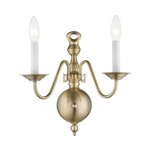 Livex Lighting Williamsburgh 2 Light Wall Sconce