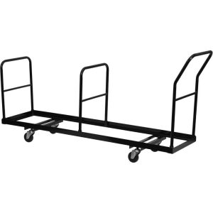 Flash Furniture Kaden Vertical Storage Folding Chair Dolly - 35 Chair CapacityNative AmericanNative
