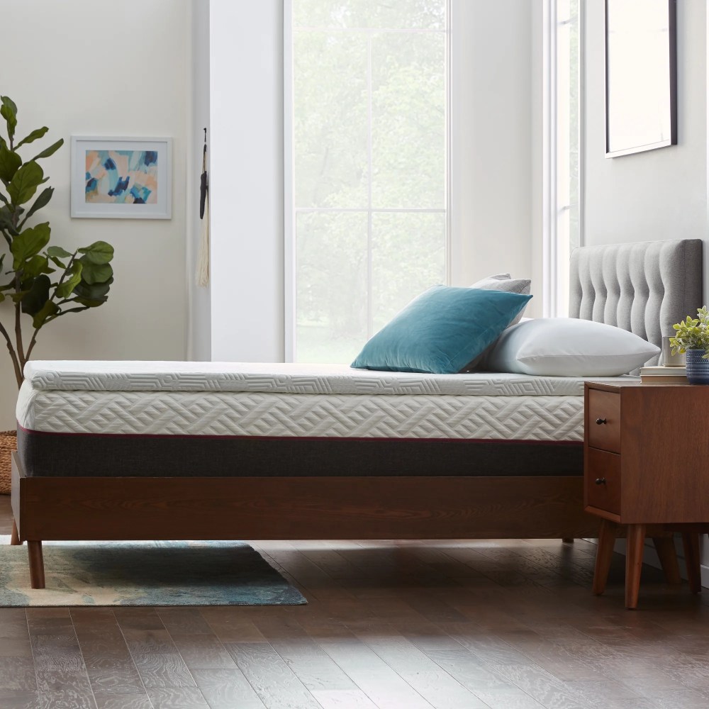 Lucid 2" Gel Memory Foam Mattress Topper, Queen - Infused with Cooling Gel and Aloe, Washable Cover - Image 7