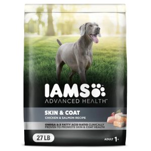 Iams Advanced Health Skin & Coat Chicken And Salmon Recipe Adult Dry Dog Food,  27 Lb Bag