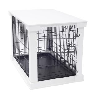 43" White Multi-purpose Large Pet Cage and Dog Crate
