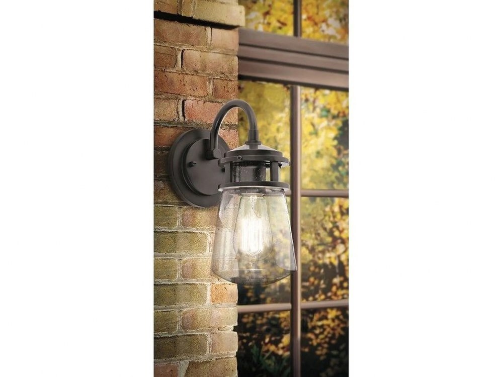 Kichler Lyndon 11 1/4" High Aluminum Outdoor Wall Light - Image 5