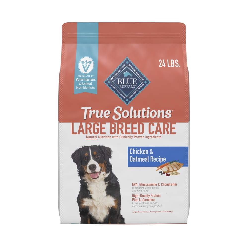 Blue Buffalo True Solutions Large Breed Care Natural Dry Dog Food, Chicken, 24-lb. Bag