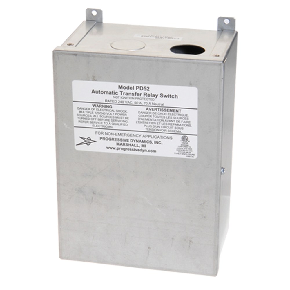 Progressive Dynamics PD52V 5200 Series Automatic Transfer Switch - 240 VAC, 50 Amp