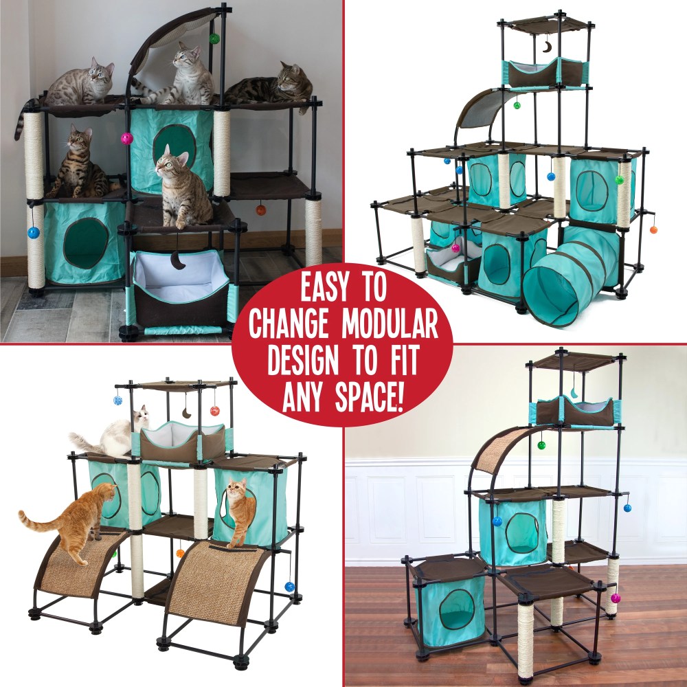 Kitty City Indoor Mega Kit Cat Furniture, Cat Scratcher - Image 11