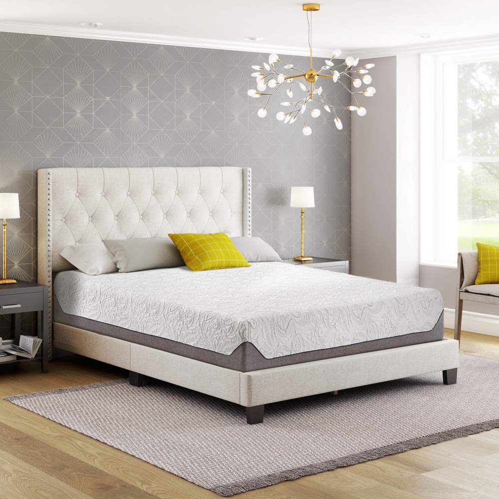 Boyd Sleep Air Flow 10" Gel Memory Foam Mattress, Medium Firm, Adult, Queen with Zip-off Cover - Image 3