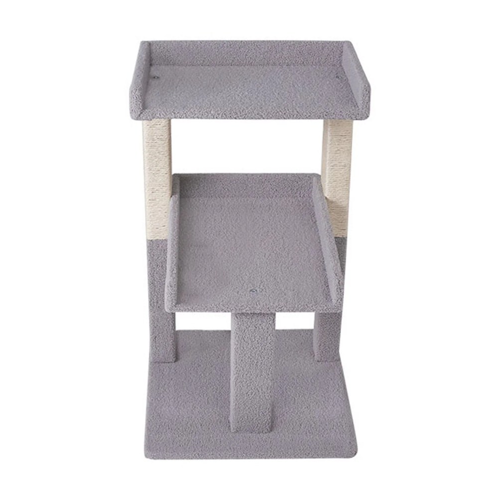 Lulu 2-Tier Cat Tree Tower for Indoor Cats-Large Cat Tower & Cat Condo for Large Cats Cat Tree House:Gray - Image 15