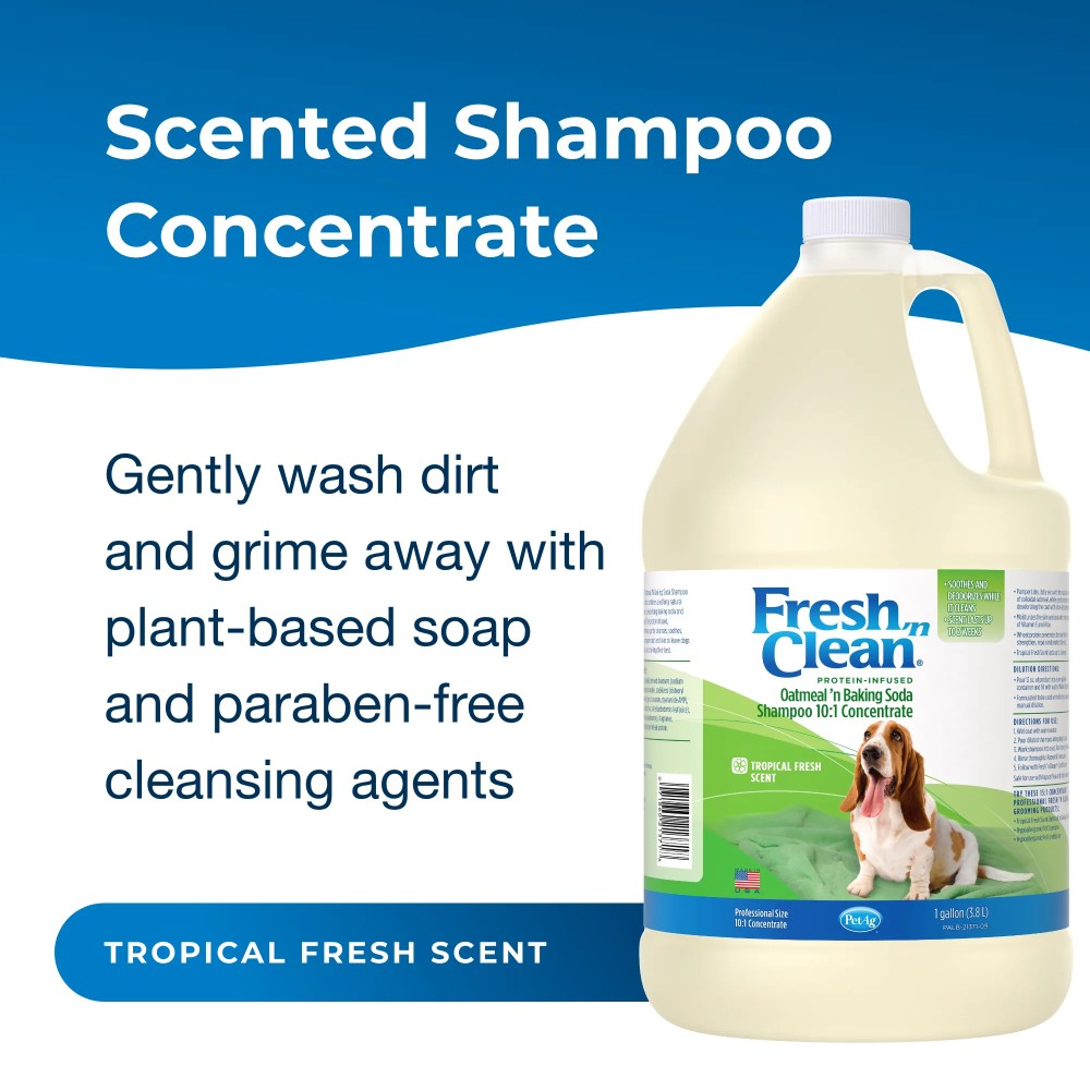 Pet-Ag Fresh 'n Clean Oatmeal 'n Baking Soda Shampoo (10:1) - 1 Gallon - Image 5