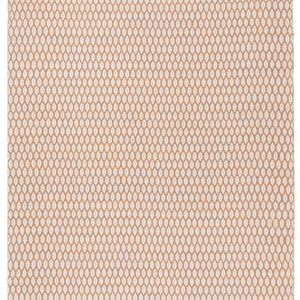 SAFAVIEH Montauk Crystal Geometric Cotton Area Rug, Orange/Ivory, 5" x 8"