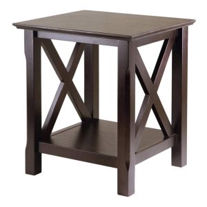 Winsome Wood Xola X Panel End Table,Cappuccino