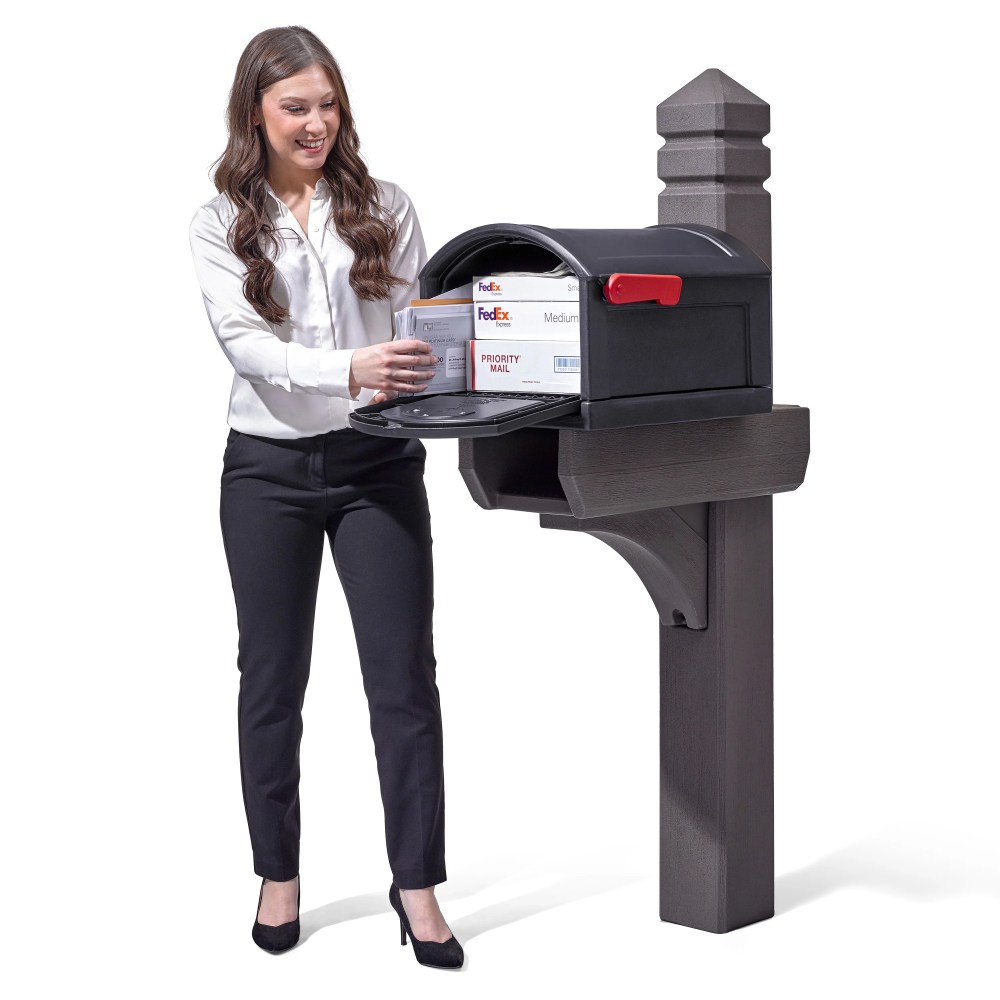Step2 Lakewood Extra Large T4 Mailbox with Post Kit and Magnetic Closure - Image 4