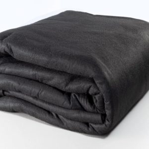 Liner Life Pool Liner Pad for 12" x 24" Oval Aboveground Pool, Solid, Geotextile, Black