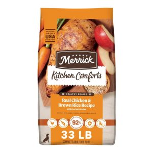 Merrick Kitchen Comforts Real Chicken & Brown Rice Recipe Dry DogFood,  33 lb Bag