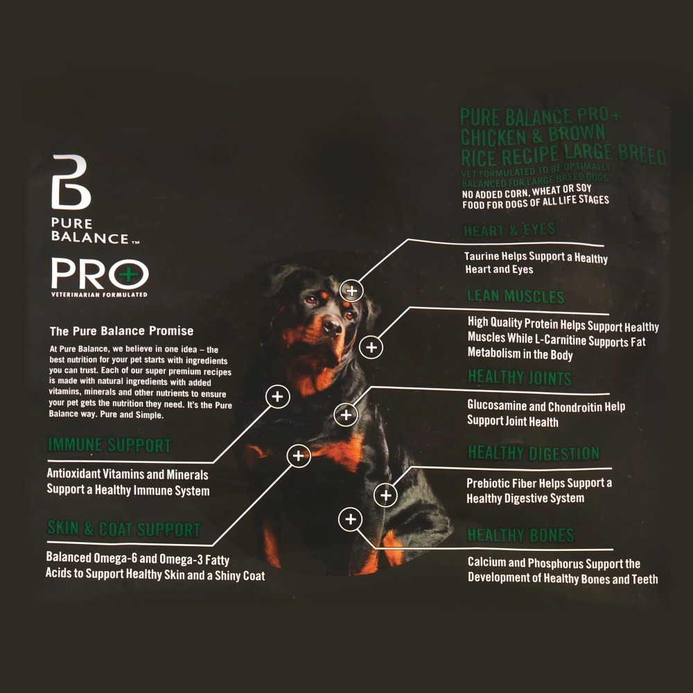 (2 pack) Pure Balance Pro Large Breed Chicken and Brown Rice Recipe Dry Dog Food, 30 lb - Image 7