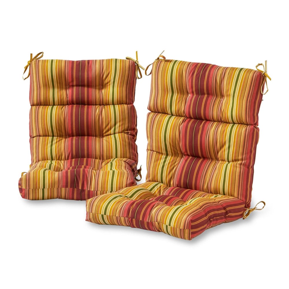 Sunbeam 44 x 22 in. Outdoor High Back Chair Cushion (2-Pack) by Greendale Home Fashions - Image 28