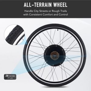 Viribus eBike Conversion Kit 28" Rear Wheel 1000W Hub Motor LCD Electric Bike DIY Set