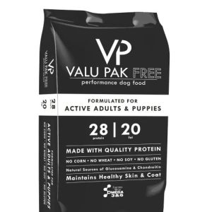 Valu-Pak Free 28-20 Dry Dog Food 20lbs. New Size and New Look!