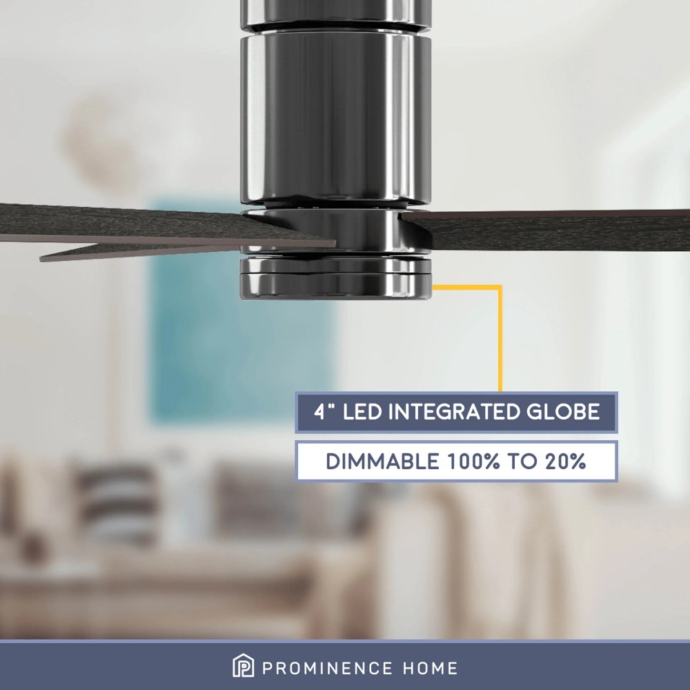 Prominence Home 52 in Espy Matte Black Remote Control 3 Blades Ceiling Fan, Matte - Image 5