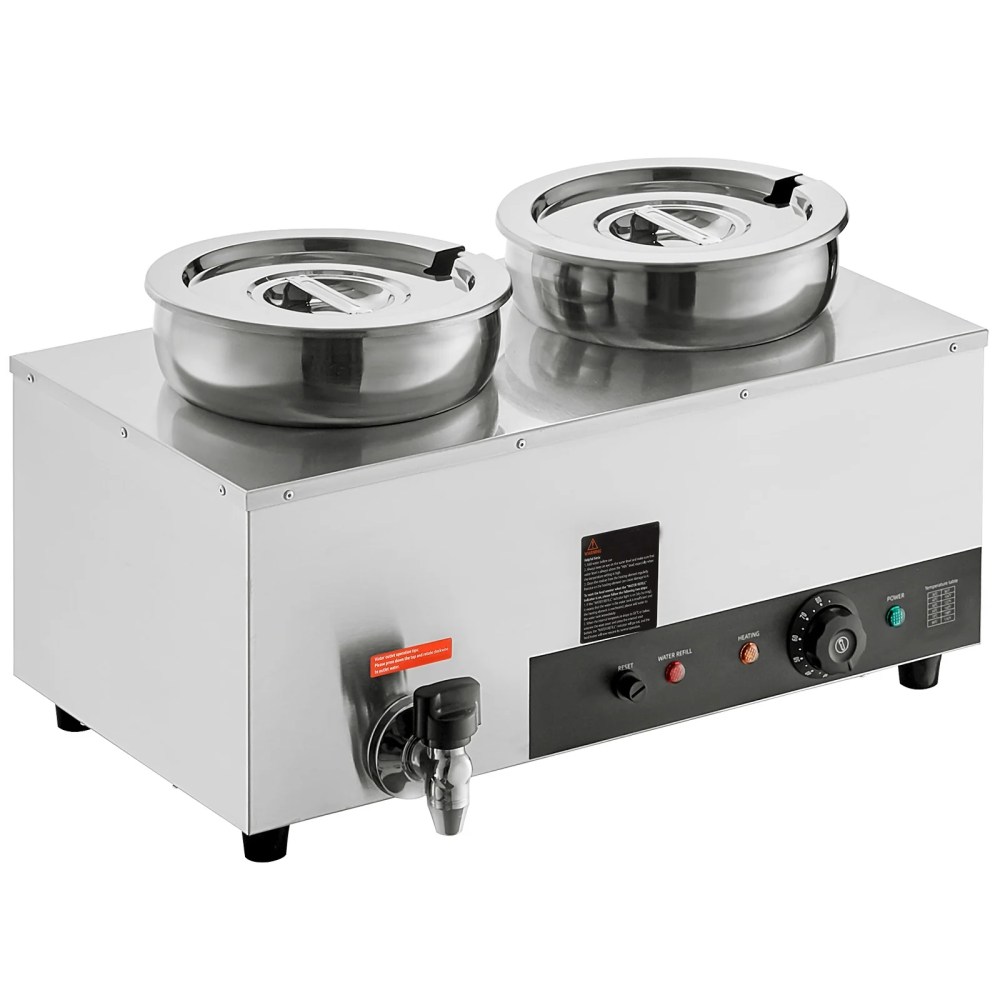 VEVOR Commercial Soup Warmer Soup Station with 27.4 Qt Pot Soup Kettle Warmer - Image 9