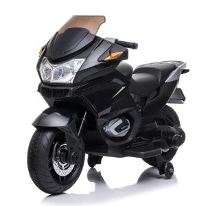 Blazin' Wheels 12V Battery Operated Black Motorcycle Rideon. Unisex Gift Item - Ages 3 Years an up