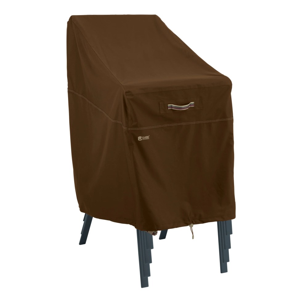 Classic Accessories Madrona Waterproof 25.5 Inch Stackable Patio Chair Cover