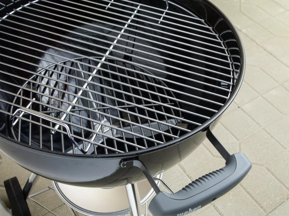 Weber Original Charcoal Grill, 18" Kettle Grill with Lid and Wheels, Black - Image 6