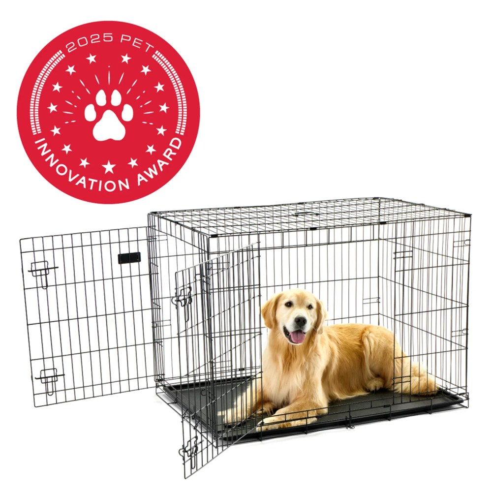 Carlson Pet Products Double Door Wire Crate with Divider, Large 42" - Image 7