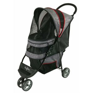 Gen7Pets Regal 4 Wheeled Pet Stroller for Dogs Up to 25 lb,  Gray Shadow,  11.5 lb