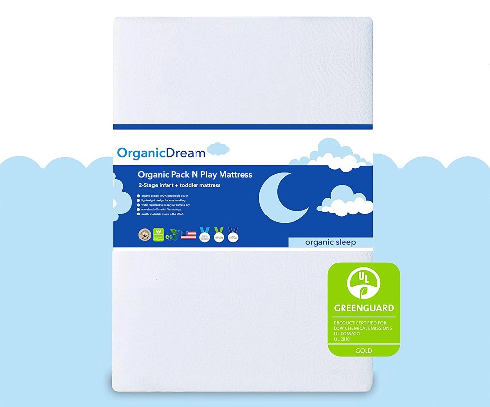 Organic Dream Signature Pack and Play 2-Stage Mattress