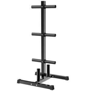 Yaheetech 2"Olympic Weight Plate and Barbell Storage Tree Stand Rack
