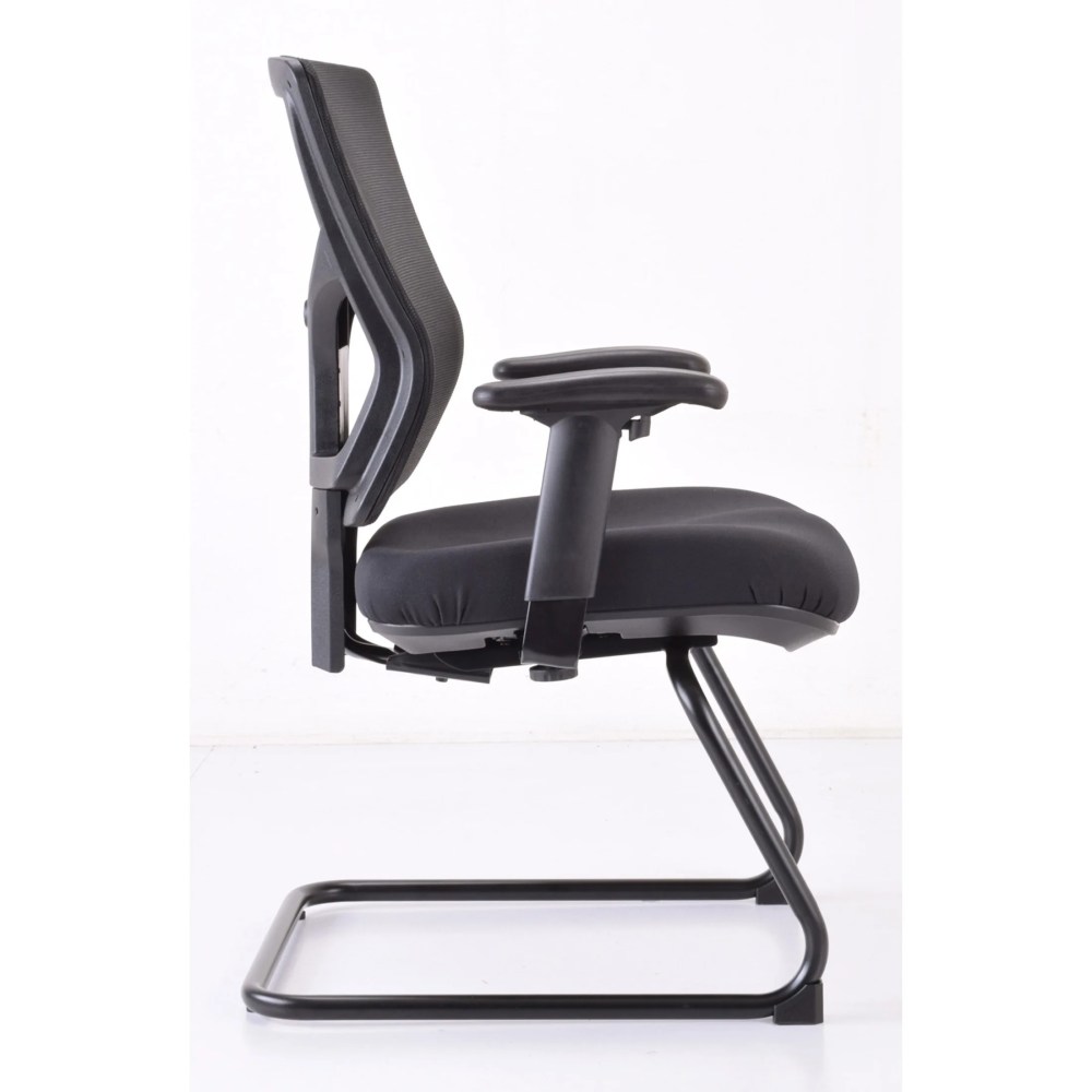 Lorell, Conjure Sled Base Guest Chair, 1 Each, Black - Image 2