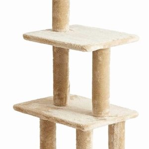 Two by Two Sycamore 44.1-inch Cat Tree,  Cat Tower,  Scratch Pad & Playground