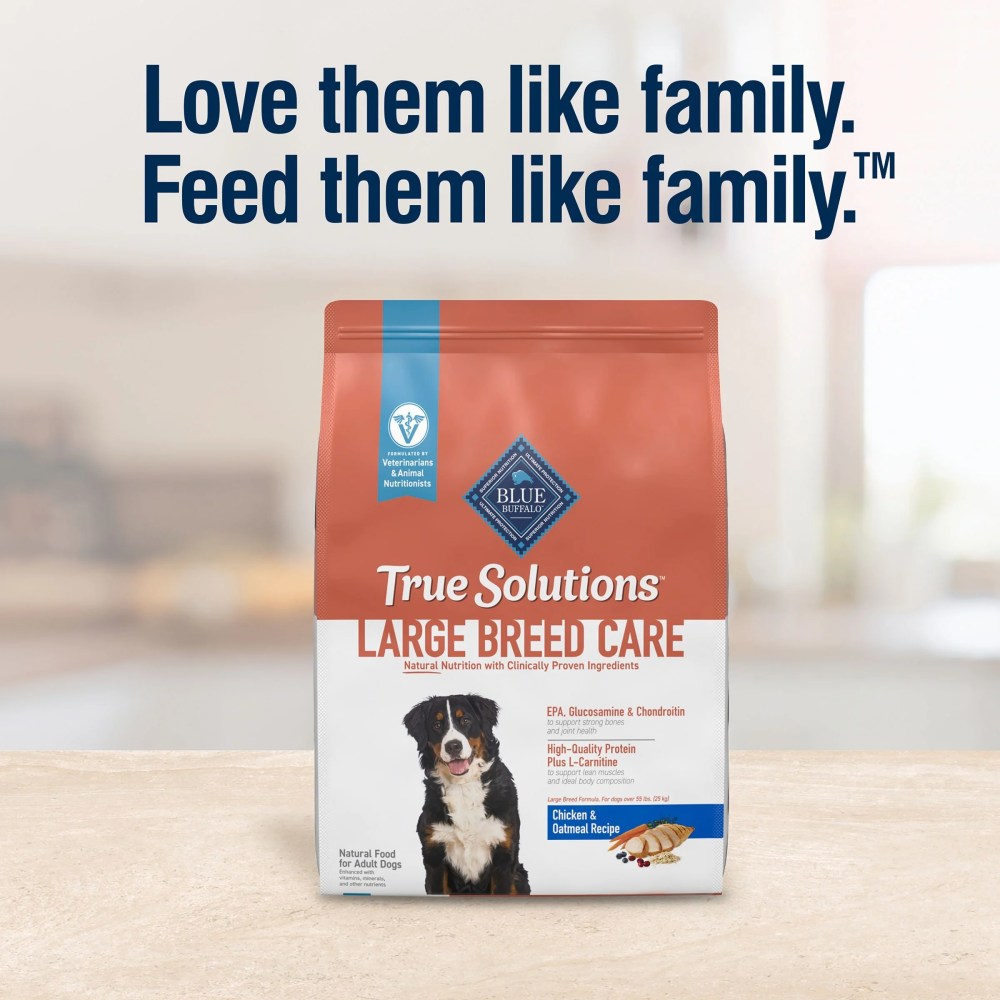 Blue Buffalo True Solutions Large Breed Care Natural Dry Dog Food, Chicken, 24-lb. Bag - Image 2