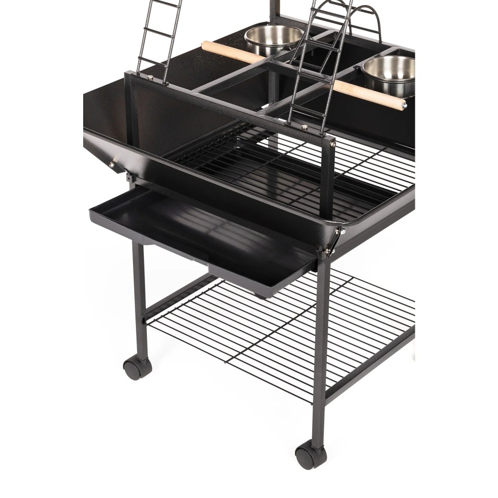 Prevue Pet Products Wrought Iron Cockatiel Parrot Playstand, Black - Image 8